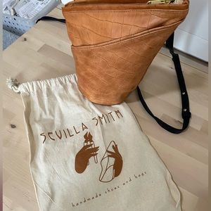 Sevilla Smith Croc Embossed Clara Crossbody Bag